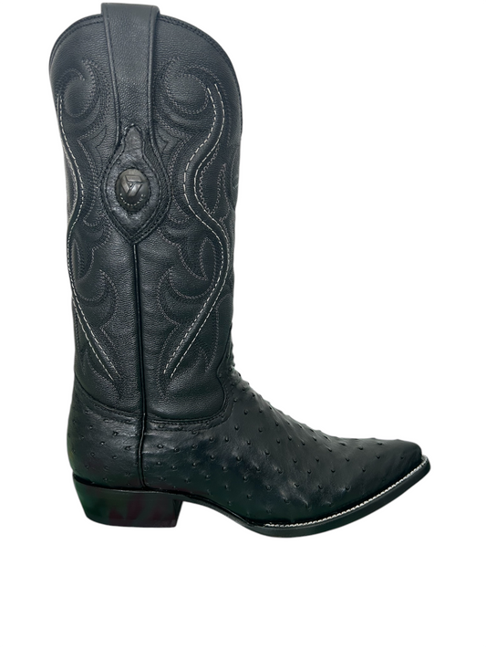 Bota Tombstone Avestruz Negro